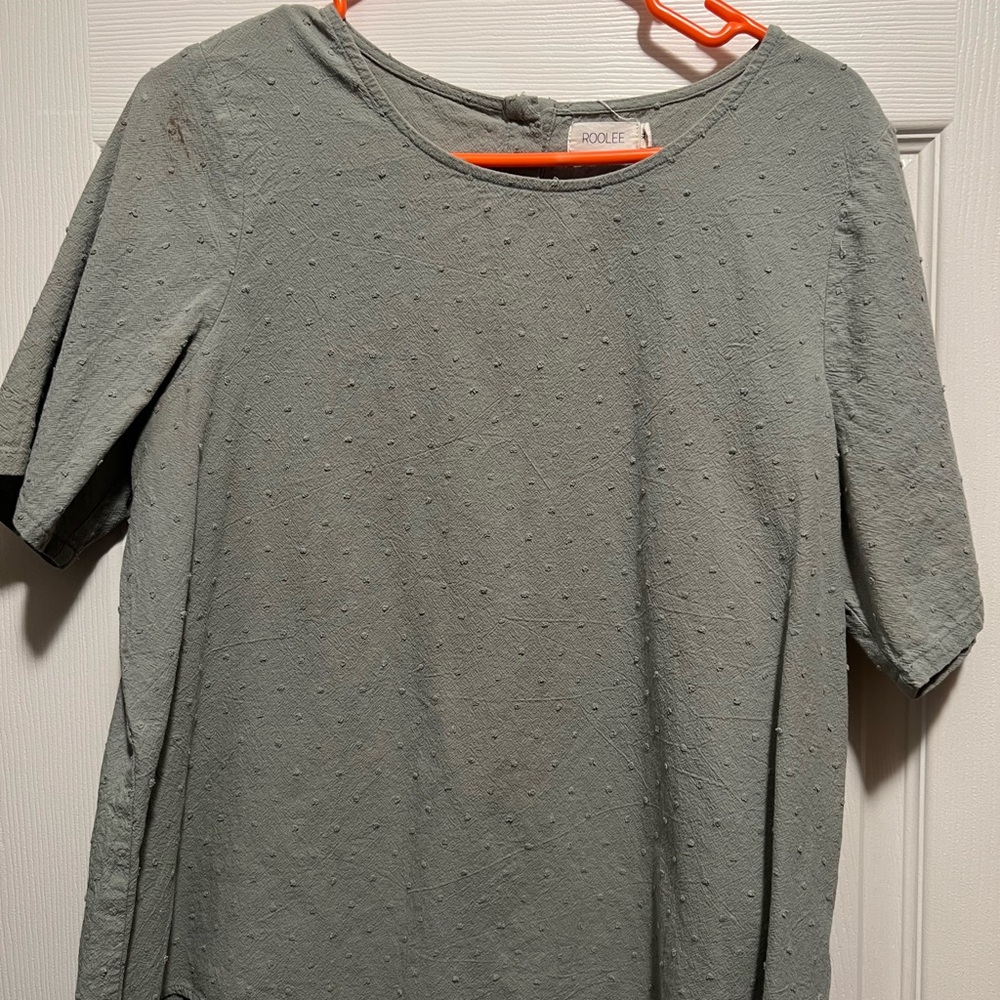 Roolee Textured Short Sleeve Shirt - Gray